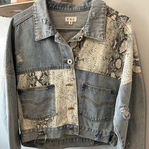 Snake Skin x Denim Jacket